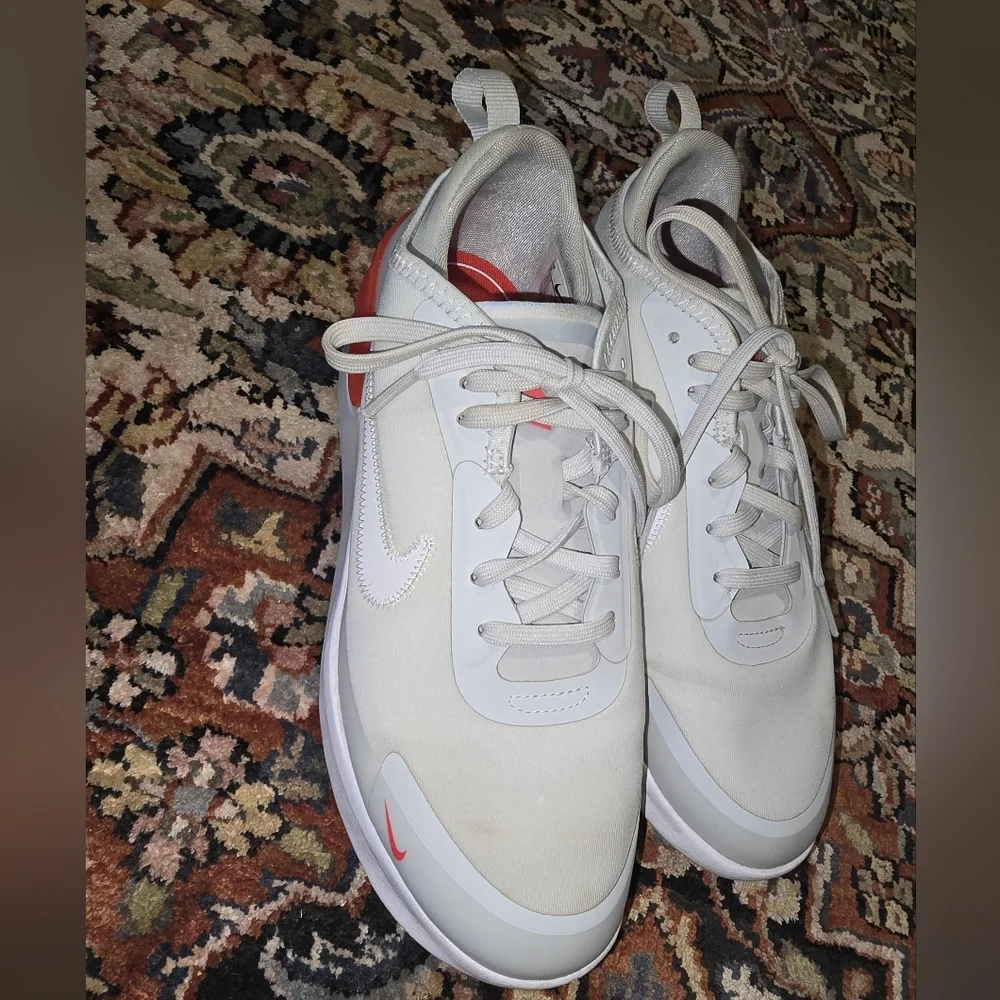 Nike Amixa Photon Dust Men's White and Red Athletic Sneakers